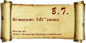 Brasovan Tézeusz névjegykártya